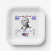 Washingtons Beitrag Pappteller (Vorderseite)