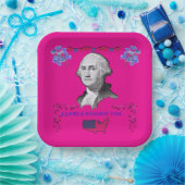 Washington's Contribution deep pink Pappteller (Party)