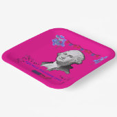Washington's Contribution deep pink Pappteller (Gewinkelt)