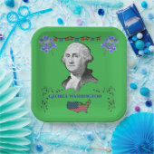 Washington's Contribution kelly green  Pappteller (Party)