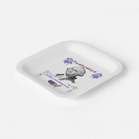 Washington's Contribution Pappteller (Gewinkelt)