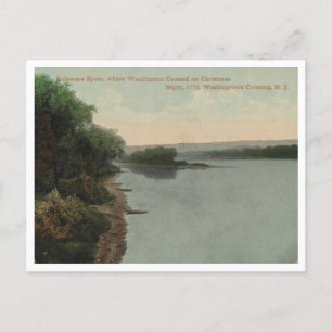 Washington's Crossing NJ, Delaware River 1911 Postkarte