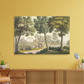 Washingtons Haus auf dem Mount Vernon, von 'Le Cos Leinwanddruck (Insitu (Wohnzimmer))