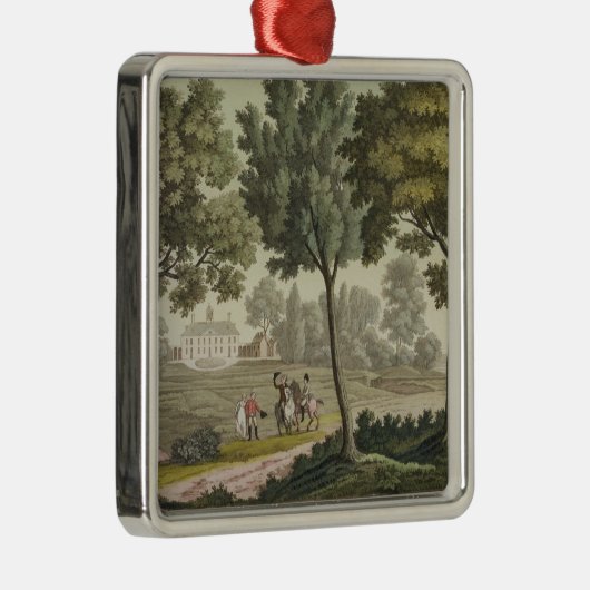 Washingtons Haus bei Mount Vernon, von 'Le Costu Ornament Aus Metall (Rechts)