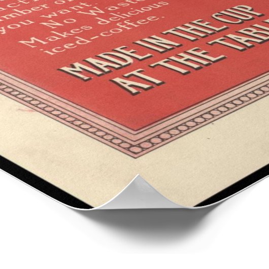 Washingtons Kaffee Poster (Ecke)