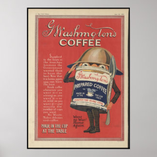 Washingtons Kaffee Poster