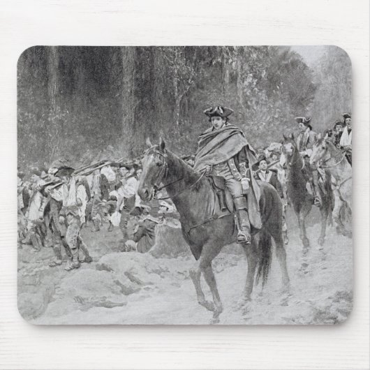 Washingtons Rückzug von den großen Wiesen Mousepad (Vorne)