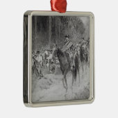 Washingtons Rückzug von den großen Wiesen Ornament Aus Metall (Rechts)