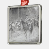 Washingtons Rückzug von den großen Wiesen Ornament Aus Metall (Links)