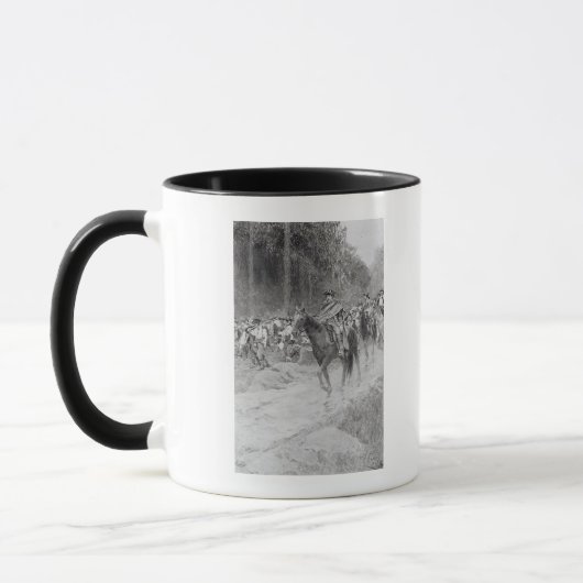 Washingtons Rückzug von den großen Wiesen Tasse (Links)