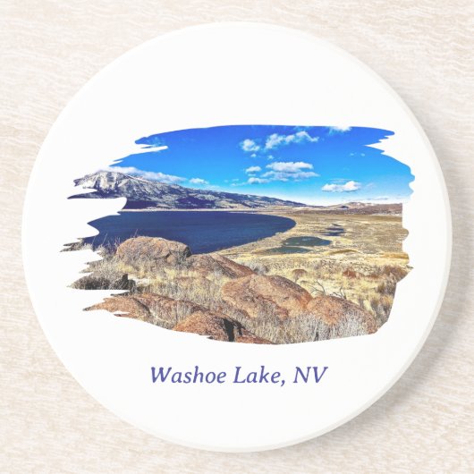 Washoe Lake, NV-Untersetzer Getränkeuntersetzer (Vorne)