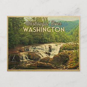 Washougal River Washington Postkarte