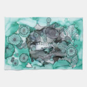 Washy grünes Geschirrtuch (Horizontal)