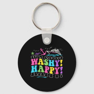 Washy Happy Travel Beach Tour Schifffahrt Kreuzfah Schlüsselanhänger