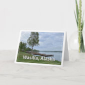 Wasilla Alaska Dock Blank Grußkarte Dankeskarte (Vorderseite)