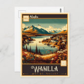 Wasilla, Alaska | VINTAG Postkarte (Vorne/Hinten)