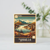 Wasilla, Alaska | Vintage Postkarte (Stehend Vorderseite)