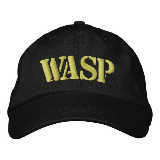 WASP BESTICKTE BASEBALLKAPPE (Vorderseite)