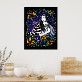 Wasp Fee Gothic Blume Fairy Poster (Küche)