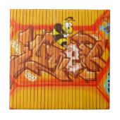 Wasp Graffiti Wall Fliese (Vorderseite)