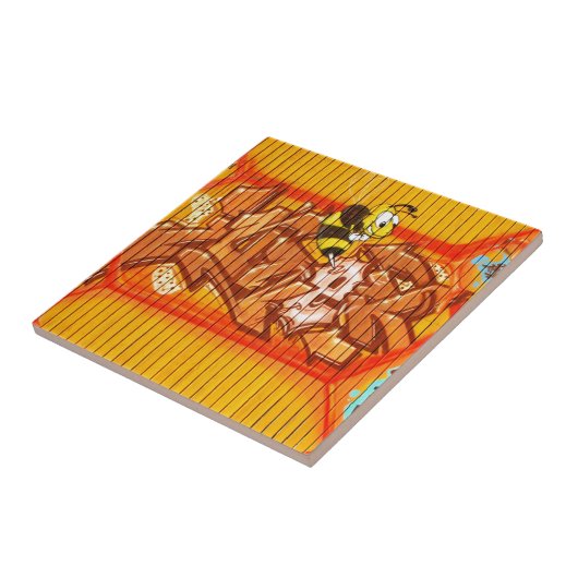 Wasp Graffiti Wall Fliese (Seite)