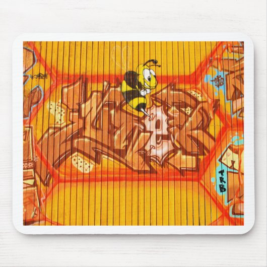 Wasp Graffiti Wall Mousepad (Vorne)