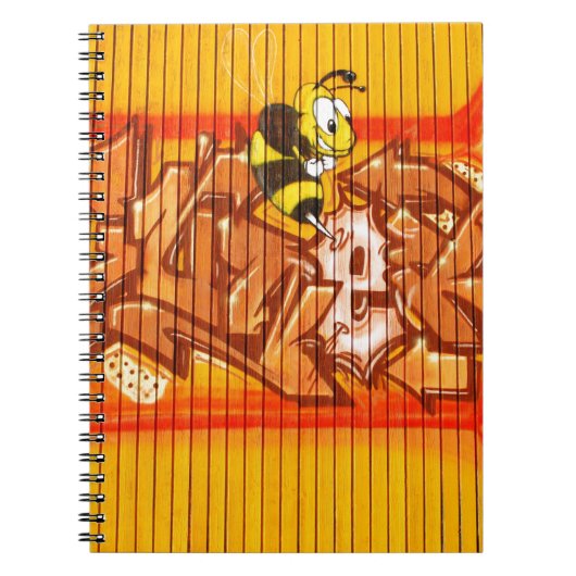 Wasp Graffiti Wall Notizblock (Vorderseite)