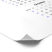 Wasp Kalender 2021 Poster - Montag starten (Ecke)