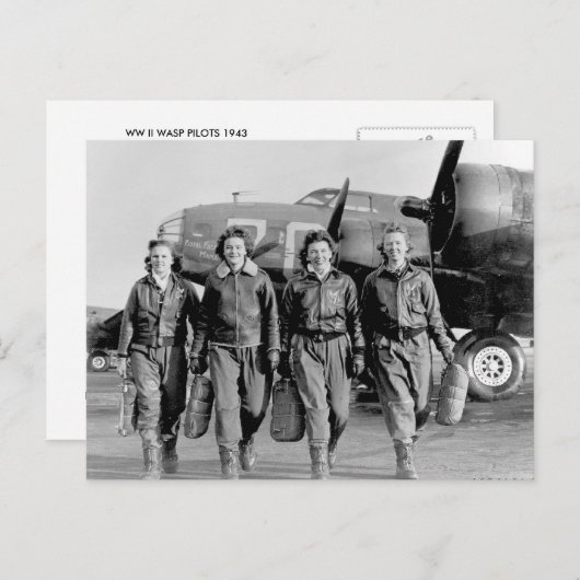 WASP - PILOTEN FÜR FRAUEN IM LUFTVERKEHR II POSTKARTE (Vorne/Hinten)