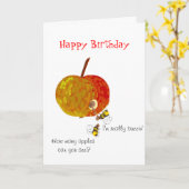 Wasps Drinking Cider, Custom Birthday Cards Karte (Gelbe Blume)
