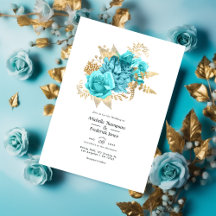 Wassa und Gold Floral Wedding