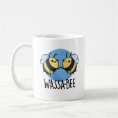 Wassabee Funny Wasabi Bee Pun Kaffeetasse (Links)