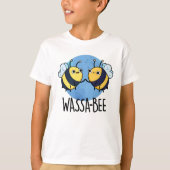 Wassabee Funny Wasabi Bee Pun T-Shirt (Vorderseite)