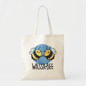 Wassabee Funny Wasabi Bee Pun Tragetasche (Vorne)