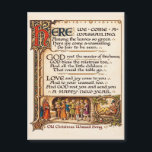 Wassail Magnetkarte<br><div class="desc">Wassail Christmas Carol. Wassail is the act of toasting the gods for a bountiful harvest with a hot, spiced punch often associated with Christmas. Particularly popular in Germanic countries, the term itself is a contraction of the Middle English phrase wæs hæil, meaning "be healthy". The origins of the practice of...</div>