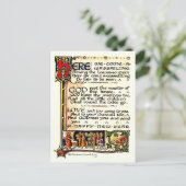 Wassail Postkarte (Stehend Vorderseite)