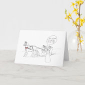 Wassailing Holiday Card Karte (Gelbe Blume)