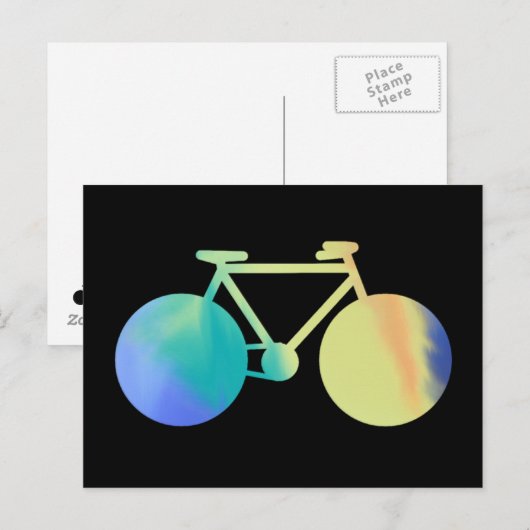 Wassarella-Fahrrad Postkarte (Vorne/Hinten)