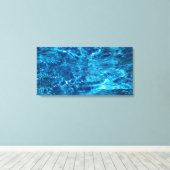 Wasser 32×16 Leinwanddruck (Insitu (Holzboden))