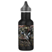 Wasser, aber geküsst mit Wüstenwind, Jerusalem Edelstahlflasche (Links)