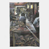 Wasser, aber geküsst mit Wüstenwind, Jerusalem Geschirrtuch (Vertikal)