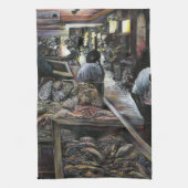 Wasser, aber geküsst mit Wüstenwind, Jerusalem Geschirrtuch (Vertikal)