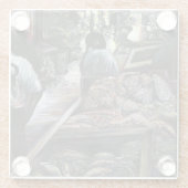 Wasser, aber geküsst mit Wüstenwind, Jerusalem Glasuntersetzer (Rückseite)