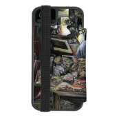 Wasser, aber geküsst mit Wüstenwind, Jerusalem Incipio iPhone Geldbeutel-Hülle (Folio Rückseite)