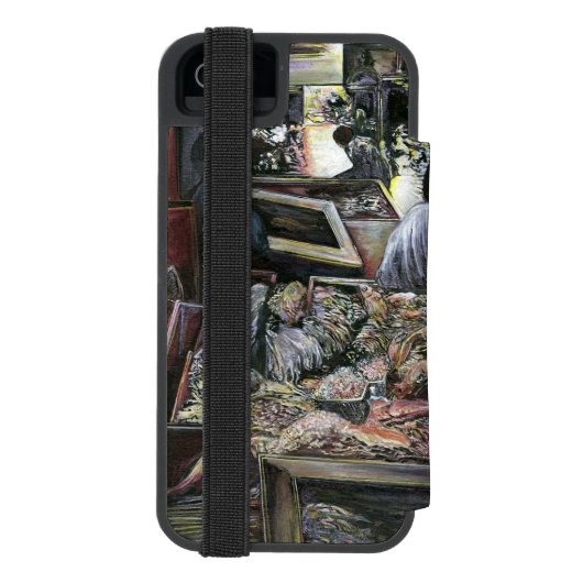 Wasser, aber geküsst mit Wüstenwind, Jerusalem Incipio iPhone Geldbeutel-Hülle (Folio Rückseite)