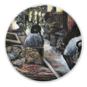 Wasser, aber geküsst mit Wüstenwind, Jerusalem Keramikknauf (Vorderseite)