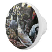 Wasser, aber geküsst mit Wüstenwind, Jerusalem Keramikknauf (Rechts)