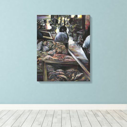 Wasser, aber geküsst mit Wüstenwind, Jerusalem Leinwanddruck (Insitu (Holzboden))