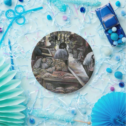 Wasser, aber geküsst mit Wüstenwind, Jerusalem Pappteller (Party)