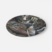 Wasser, aber geküsst mit Wüstenwind, Jerusalem Pappteller (Schrägansicht)